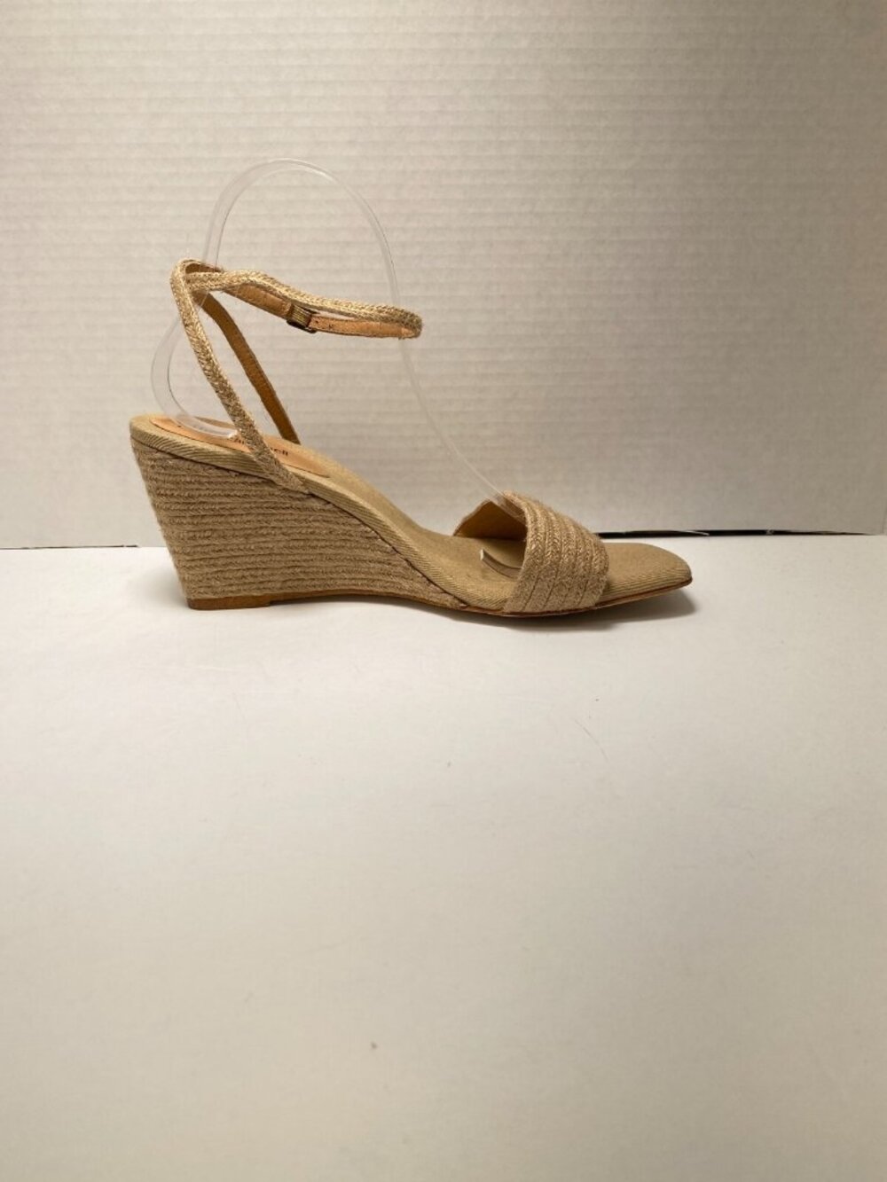 Jeffrey Campbell Women's Sailboat Nude Espadrille Wedge Square Toe Sandal Sz 11